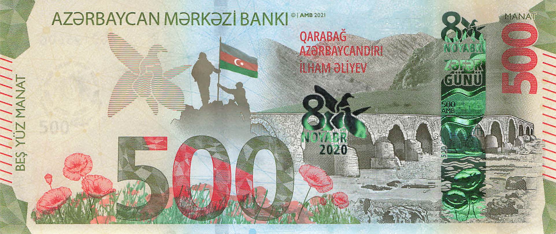 Aserbaidschan‑Banknoten mit modernen Designs, thematischen Motiven und fortschrittlichen Sicherheitsmerkmalen.